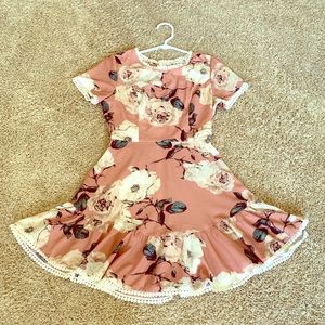 Light pink floral dress